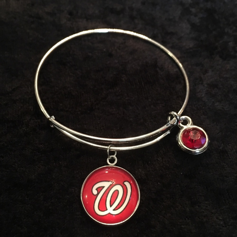 Washington Nationals Adjustable Bangle Bracelets